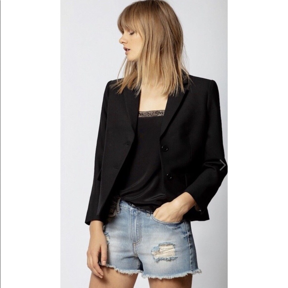 Zadig & Voltaire Violon Strass Skull Jacket